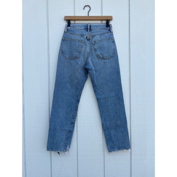 FRAME Denim Womens Jeans Le Original Distressed Straight Leg Lighter Wash, Sz 24 - Picture 2 of 5